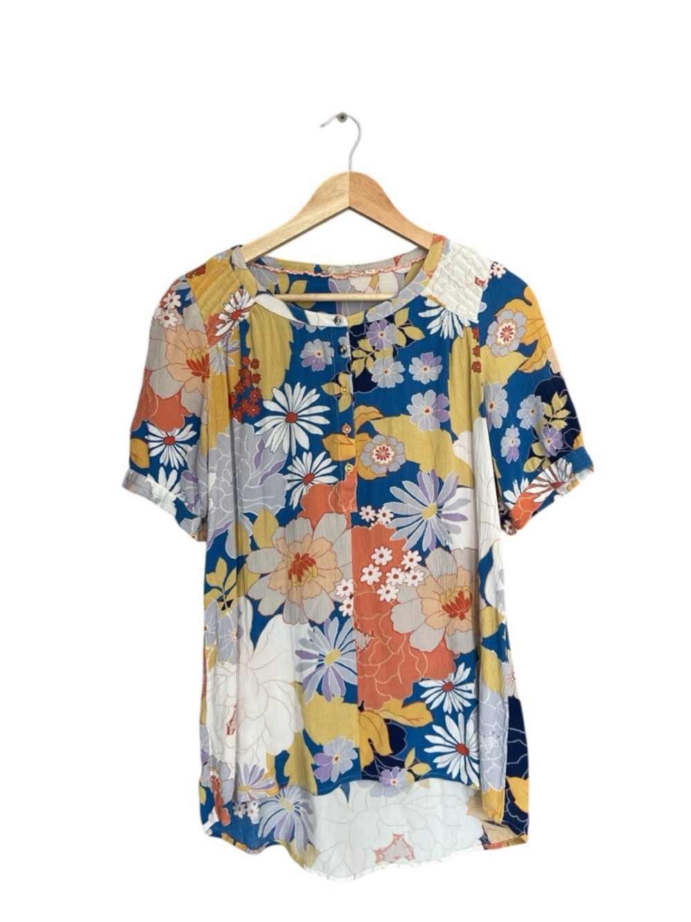 FatFace Floral Short Sleeve Top